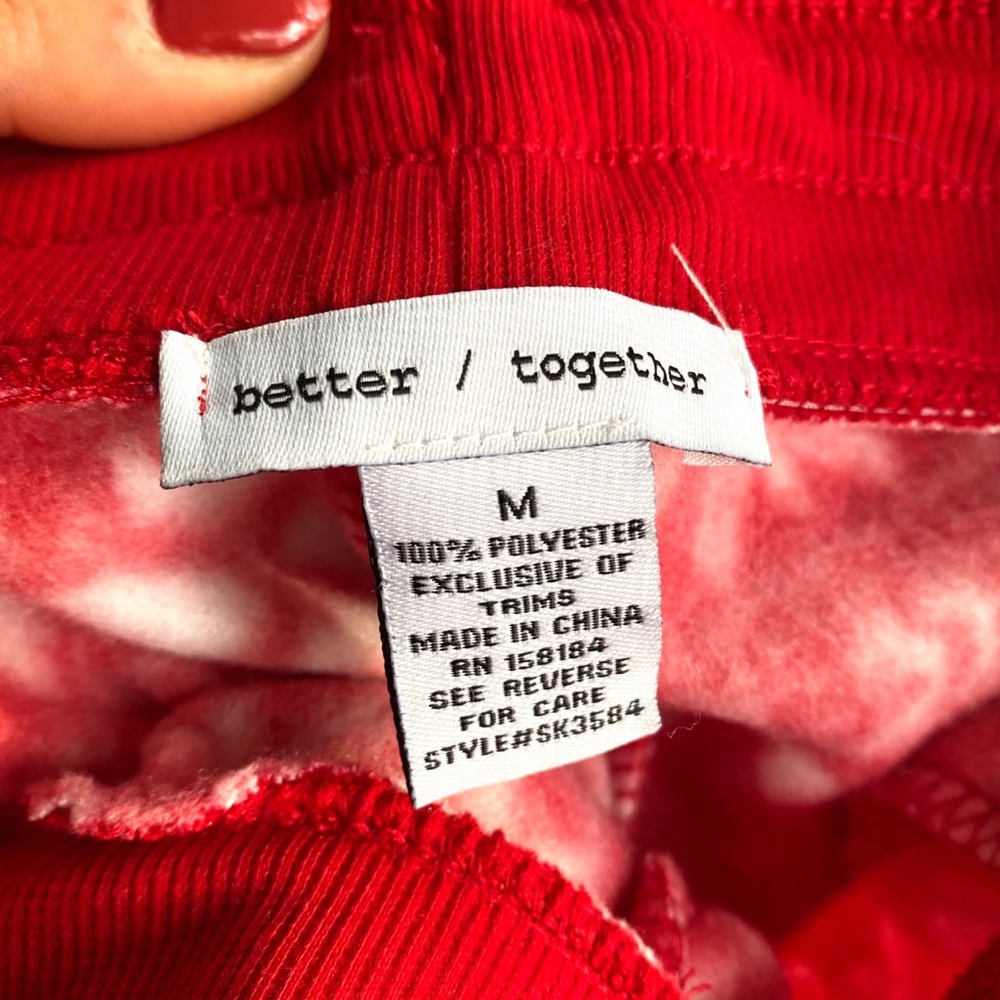 🎁 BETTER TOGETHER RED WHITE CLASSIC SWEATSHIRT & JOGGER LOUNGE SET! - Picture 6 of 13